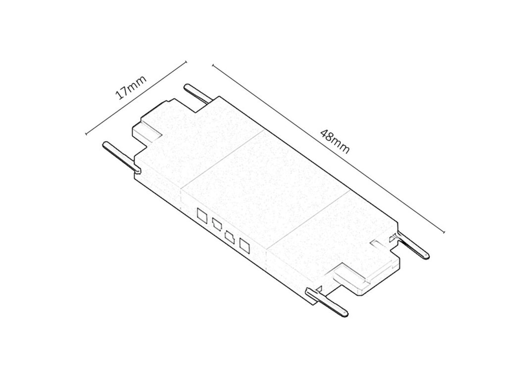 LiTrack Connect+ – connecting element for RABALUX track system, black, 24V
