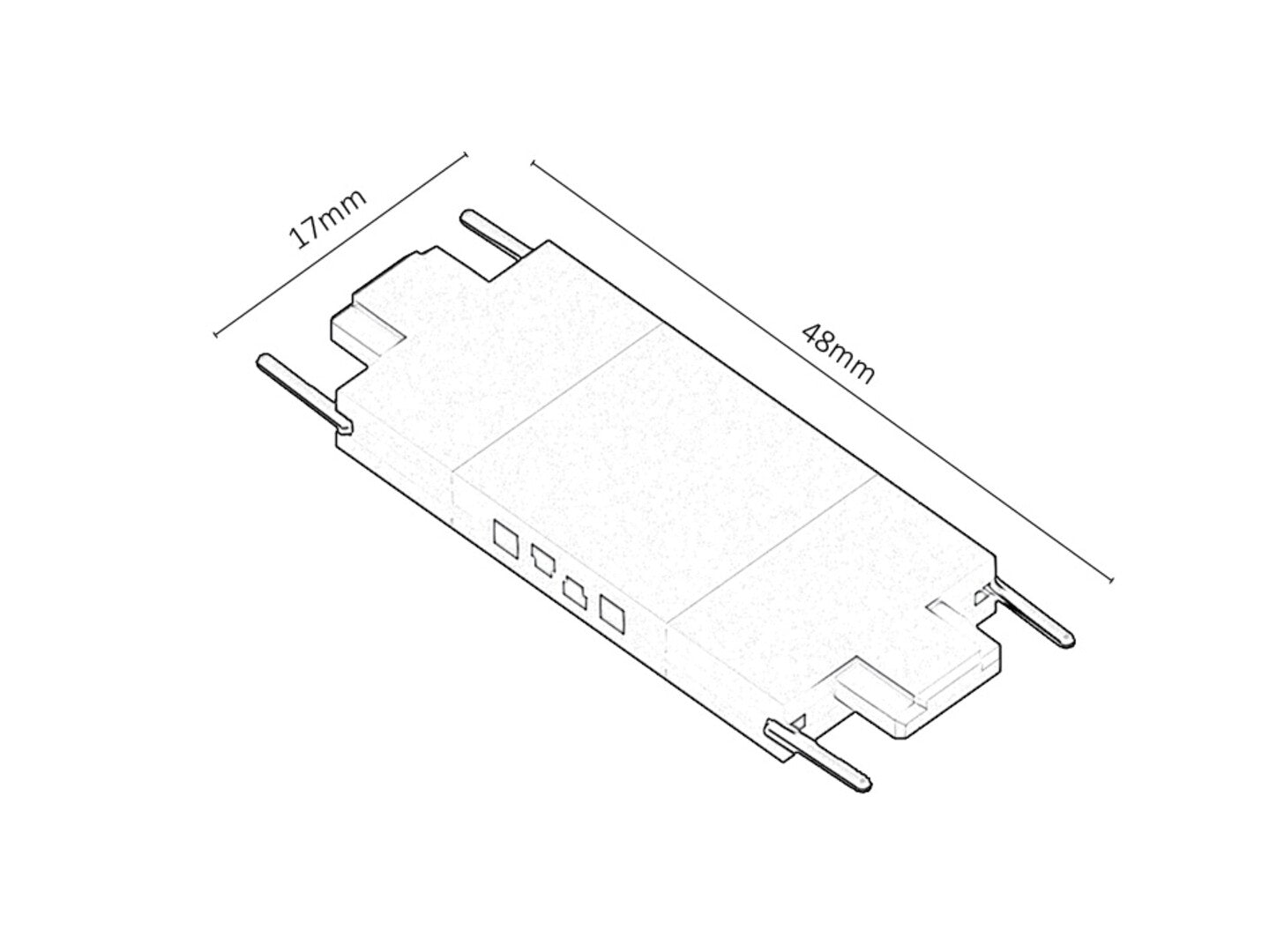 LiTrack Connect+ – connecting element for RABALUX track system, black, 24V