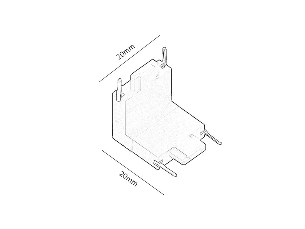 LiTrack Connect+ connector – RABALUX, black, for rail system