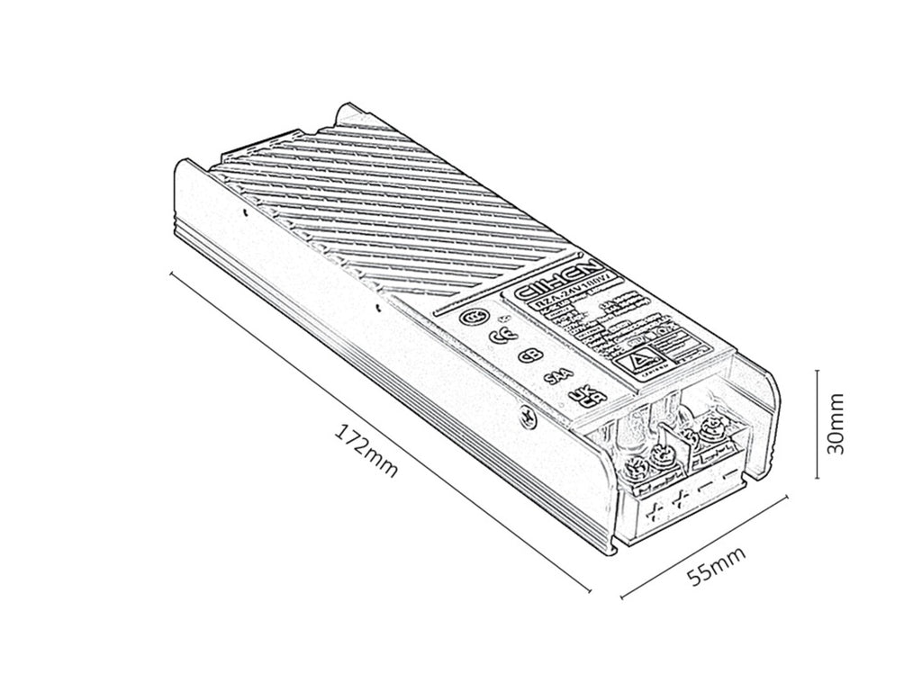 Driver LiTrack Driv.100 – RABALUX, 100W, for rail system, black