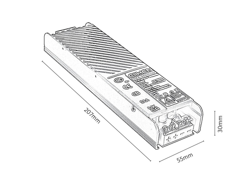 Driver LiTrack Driv.200 – RABALUX, 200W, for rail system