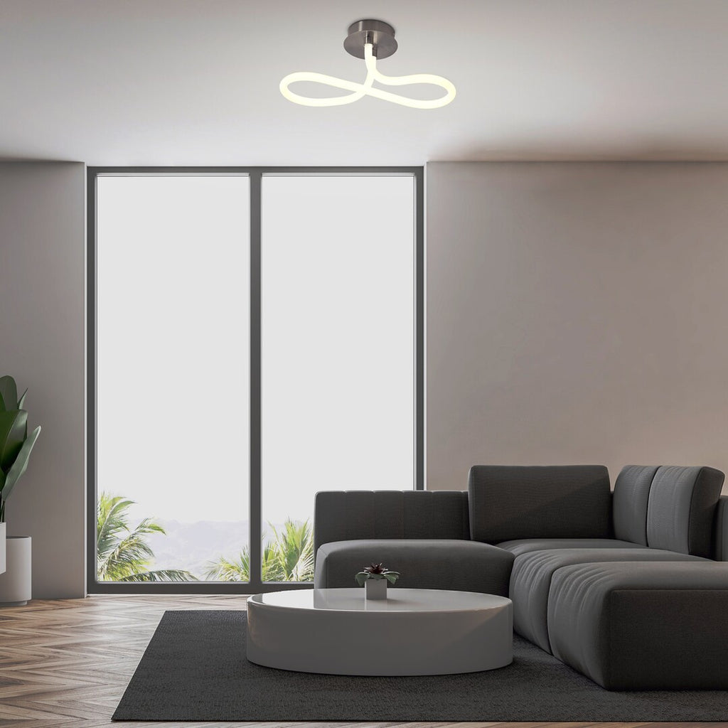 Ceiling lamp Irelia RABALUX – attenuated chrome, LED 23W, 4000K