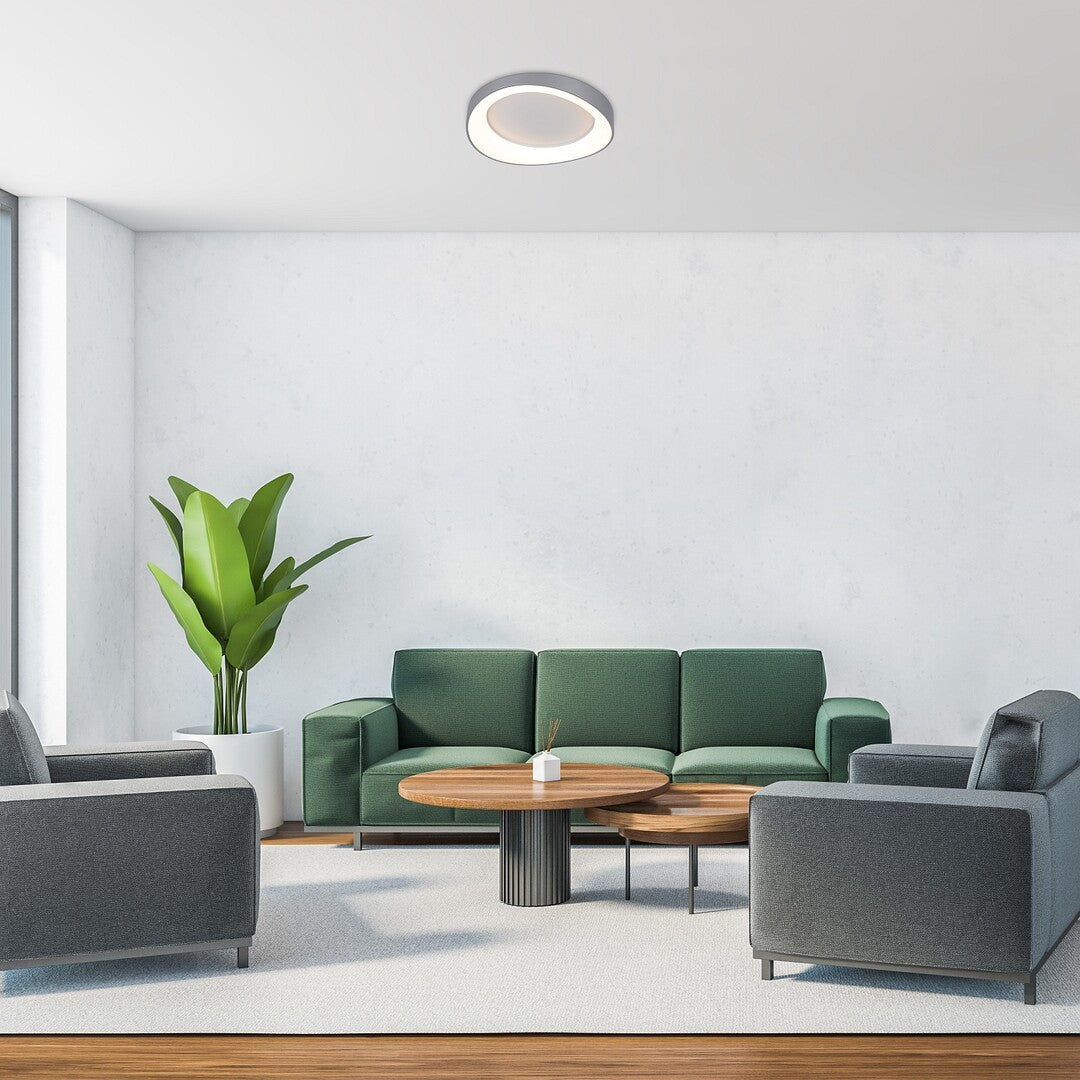 Iliana RABALUX – Modern ceiling lamp LED 38W, silver, 3000K
