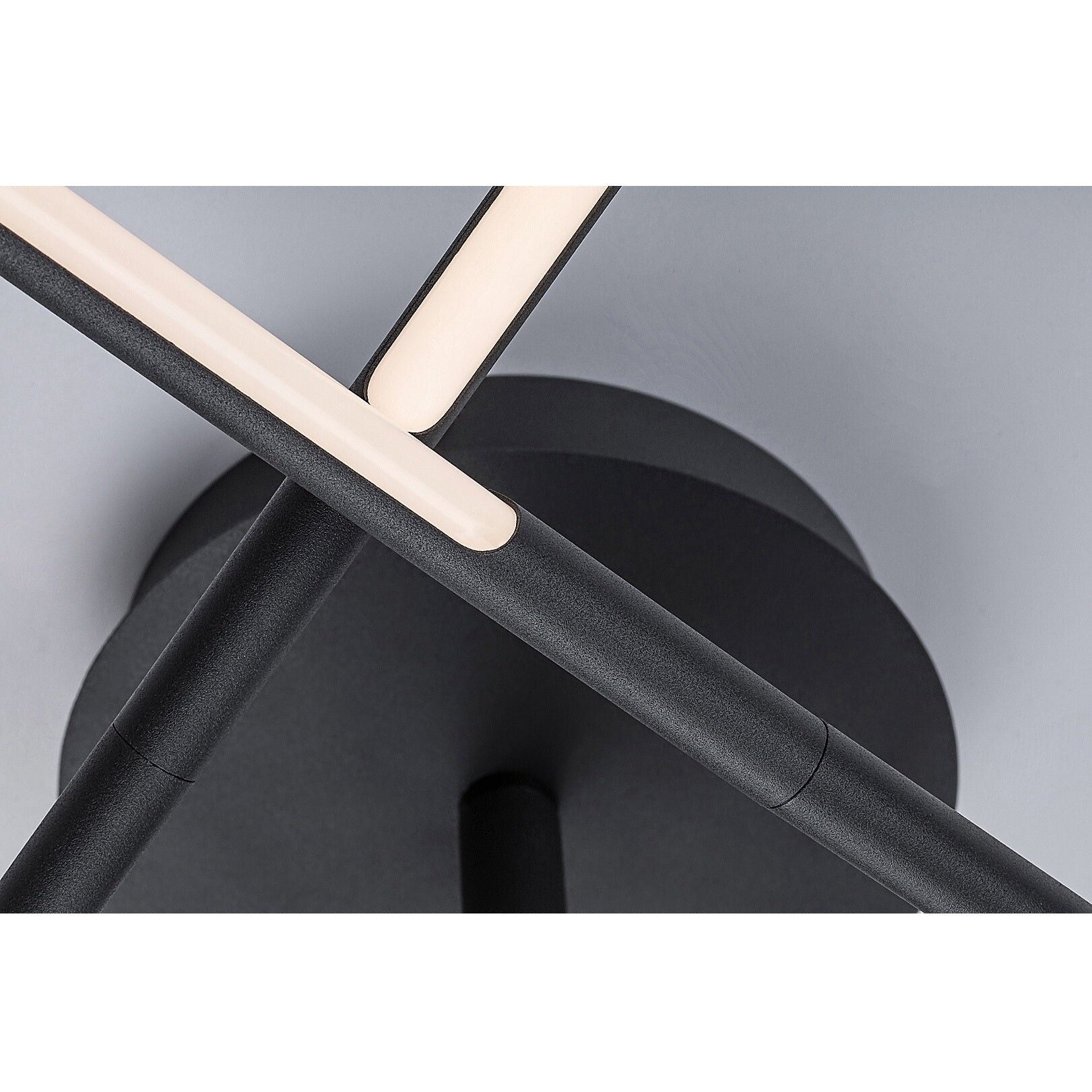 Henli – Modern LED ceiling lamp RABALUX, 30W, 3000K, Ø76 cm, black