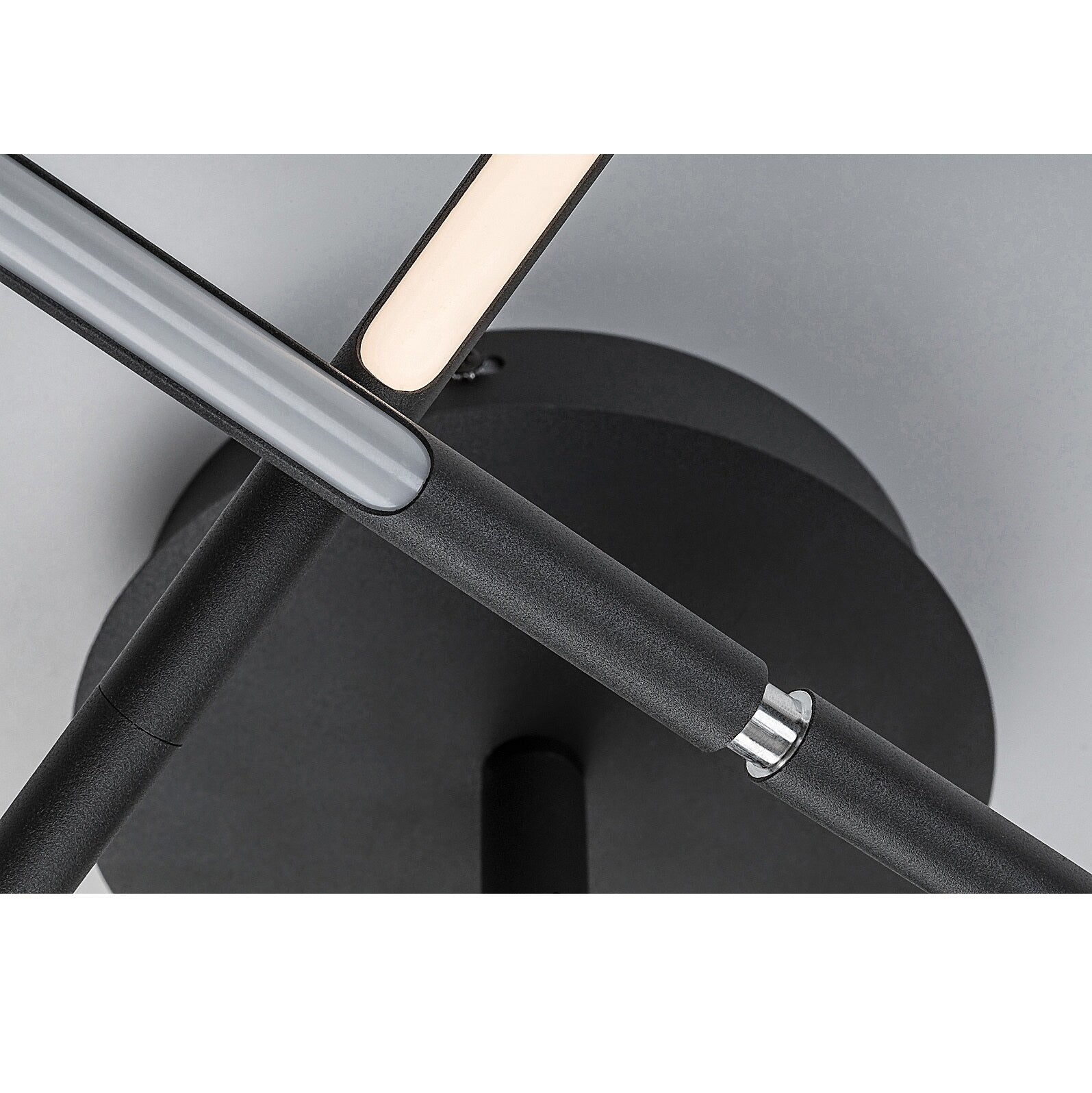 Henli – Modern LED ceiling lamp RABALUX, 30W, 3000K, Ø76 cm, black