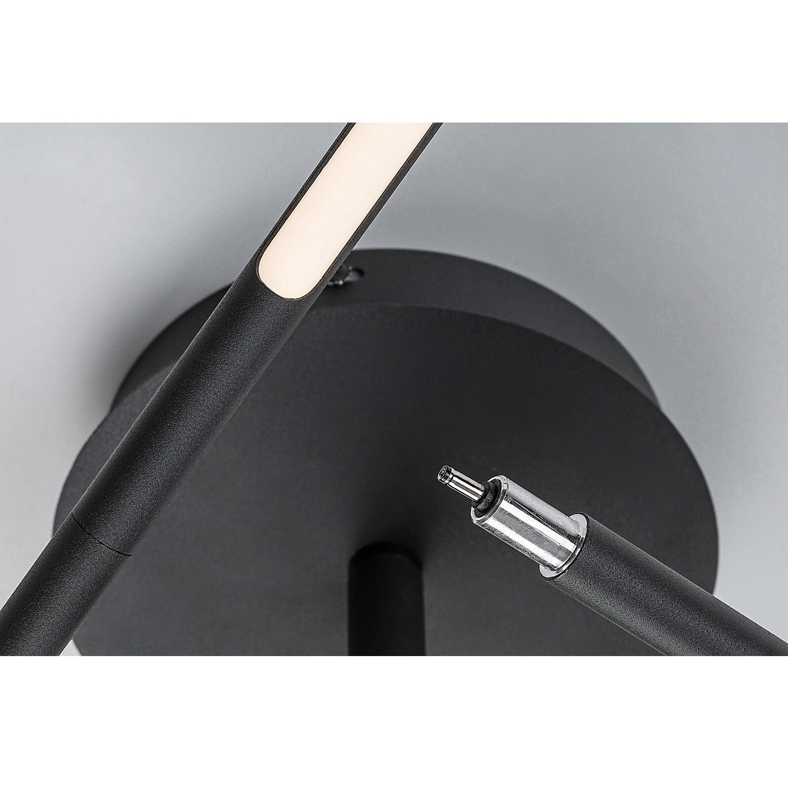 Henli – Modern LED ceiling lamp RABALUX, 30W, 3000K, Ø76 cm, black