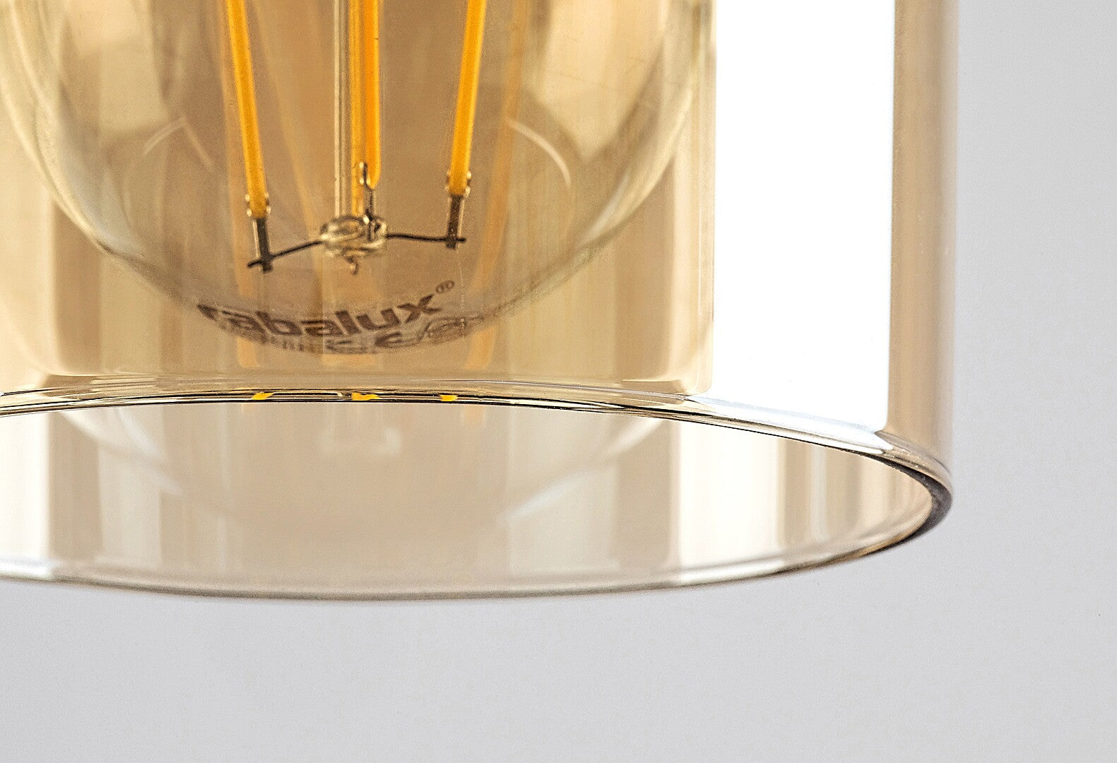 Niylah – Modern ceiling lamp RABALUX with amber glass lampshades