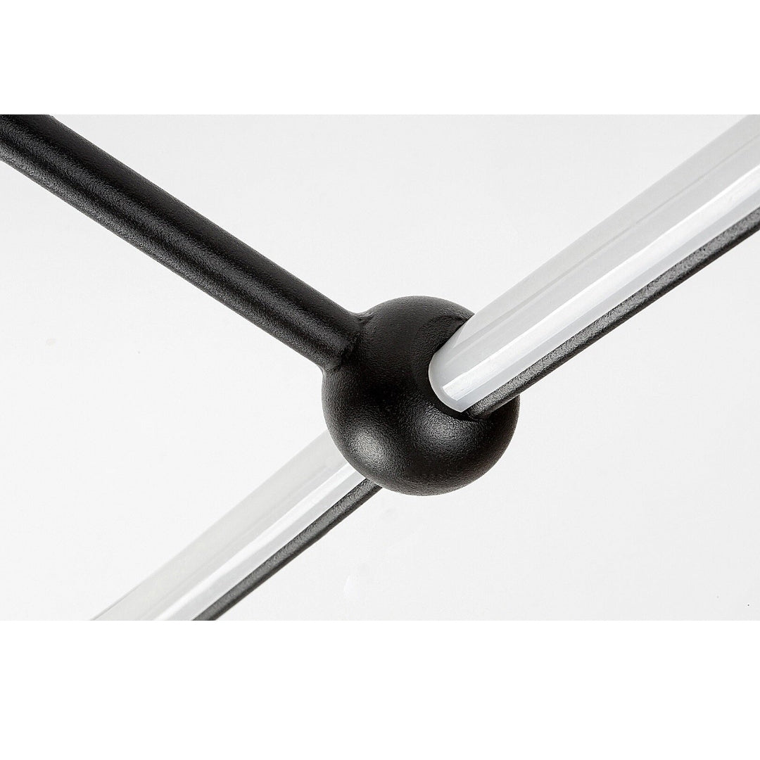 Mirossi – ceiling lamp, black matte, modern style