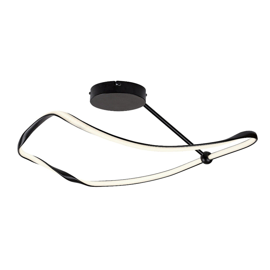 Mirossi – ceiling lamp, black matte, modern style