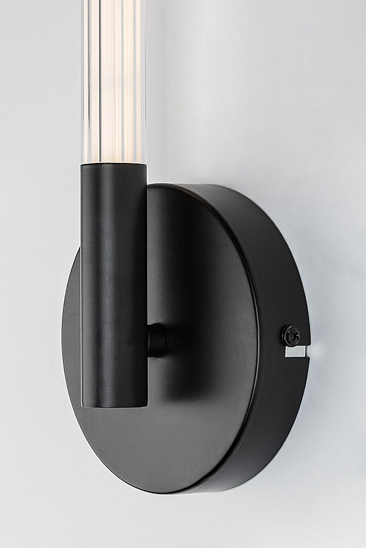 Nivaro – LED wall light 6W, black, minimalist | RABALUX