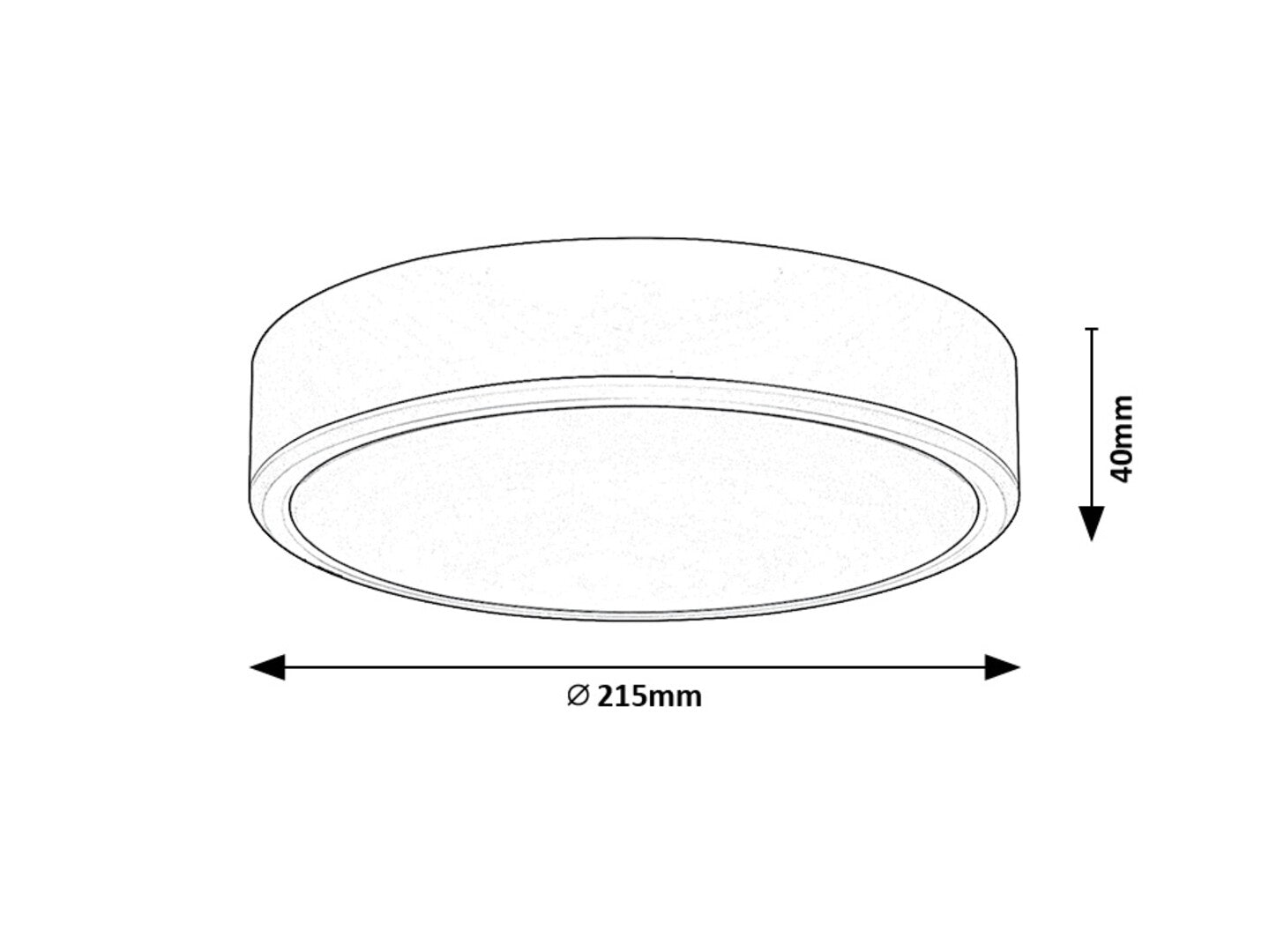 LAURI RABALUX – Recessed/surface LED lamp, 22W, white, CCT