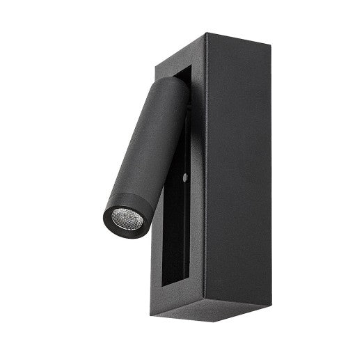 LED аплик GELLO 71285 – черен мат, с подвижна глава и ключ ON/OFF