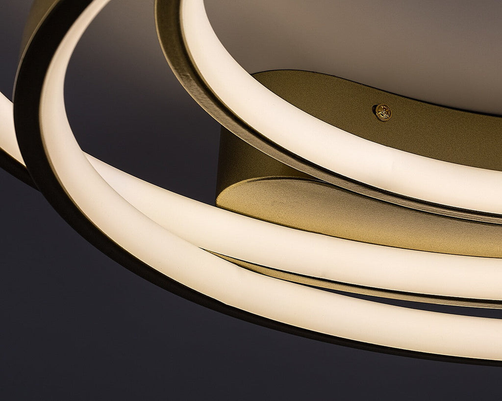 Modern ceiling lamp Holize RABALUX – gold, LED 50W, 4000K