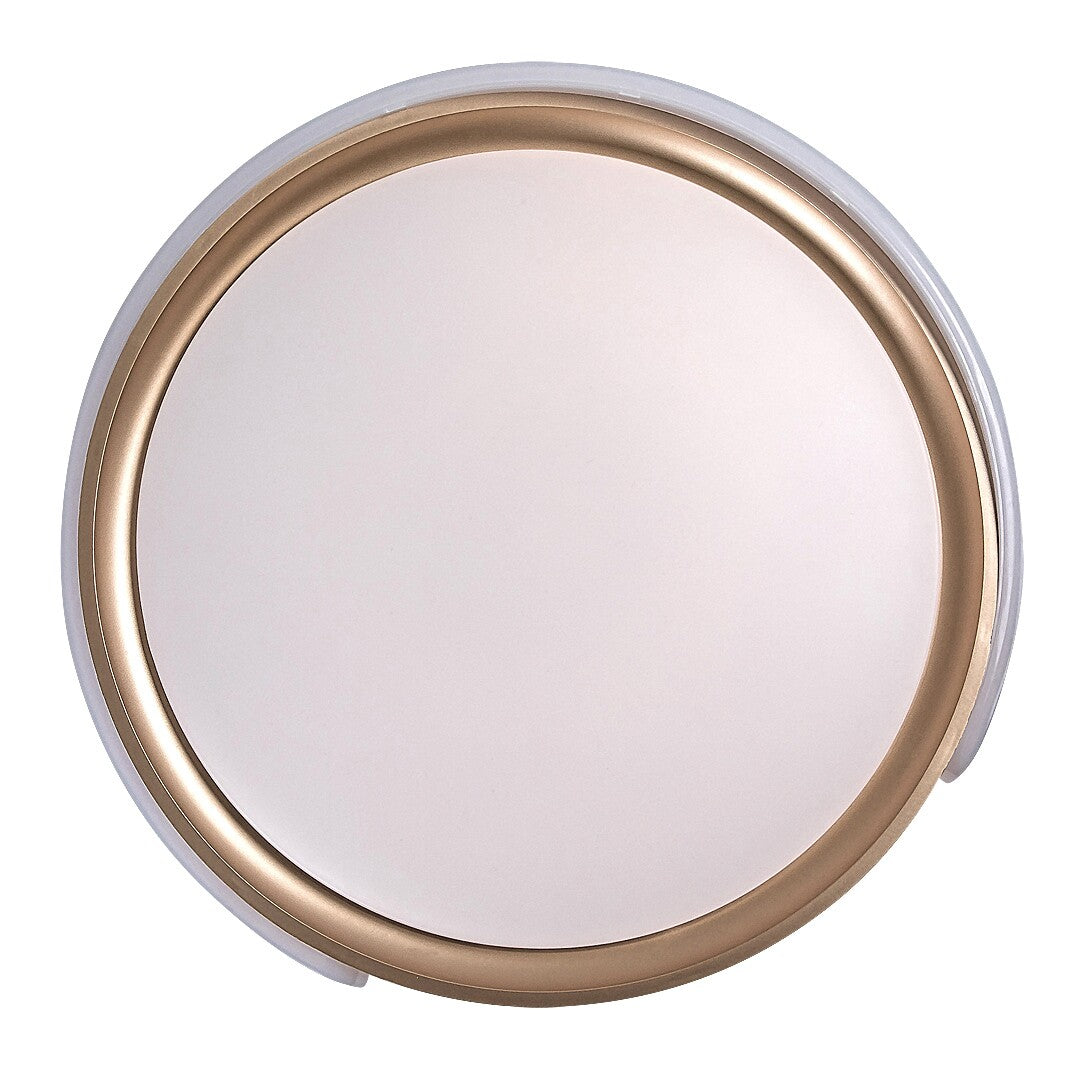 Jindri – таванен LED плафон RABALUX, 48W, черно-златен, с дистанционно