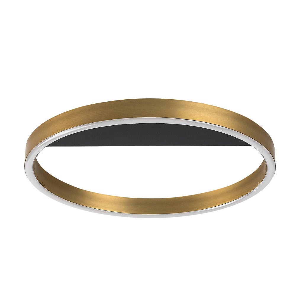 THRIC | LED ceiling light Ø40 cm – black and gold, 20W