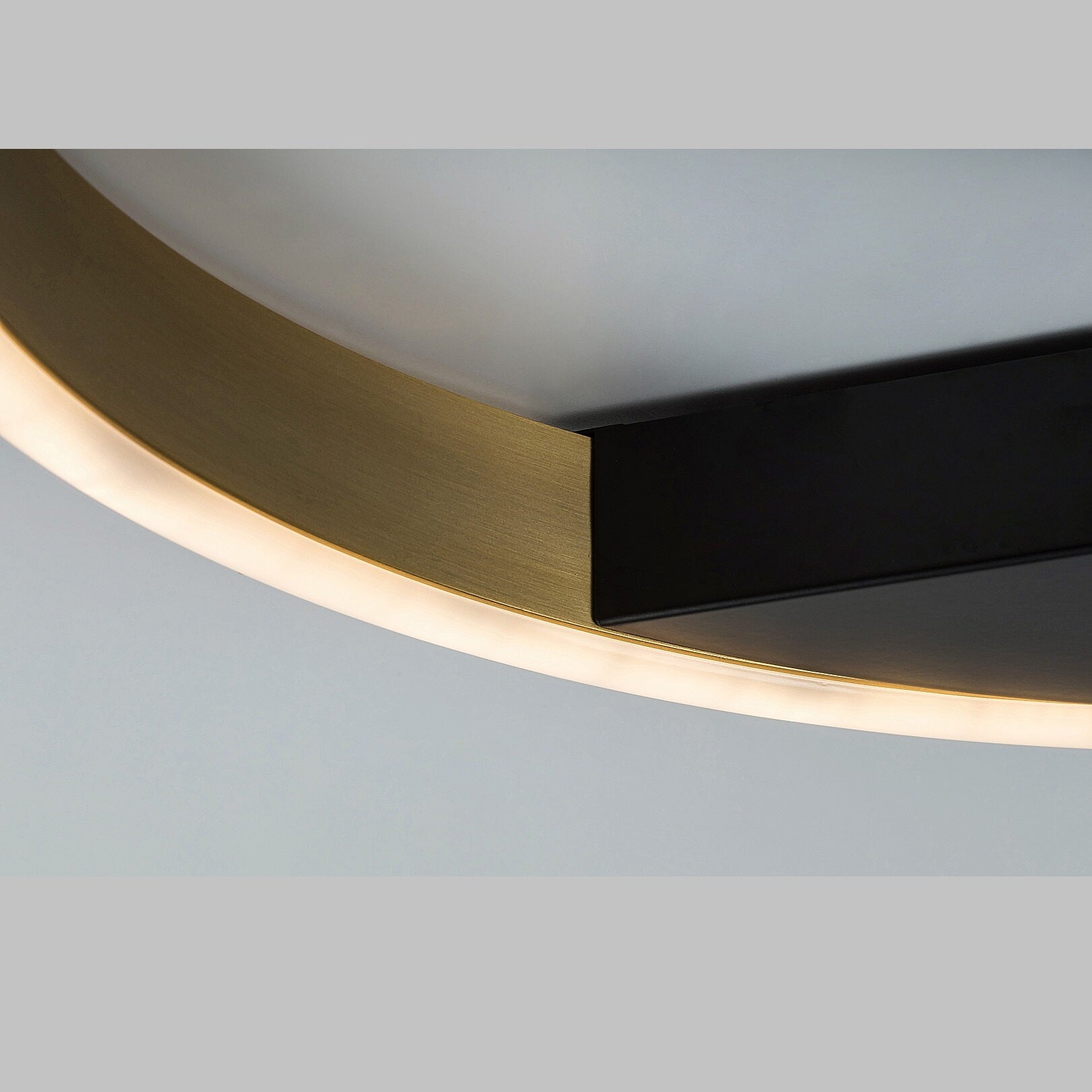 THRIC | LED ceiling light Ø40 cm – black and gold, 20W