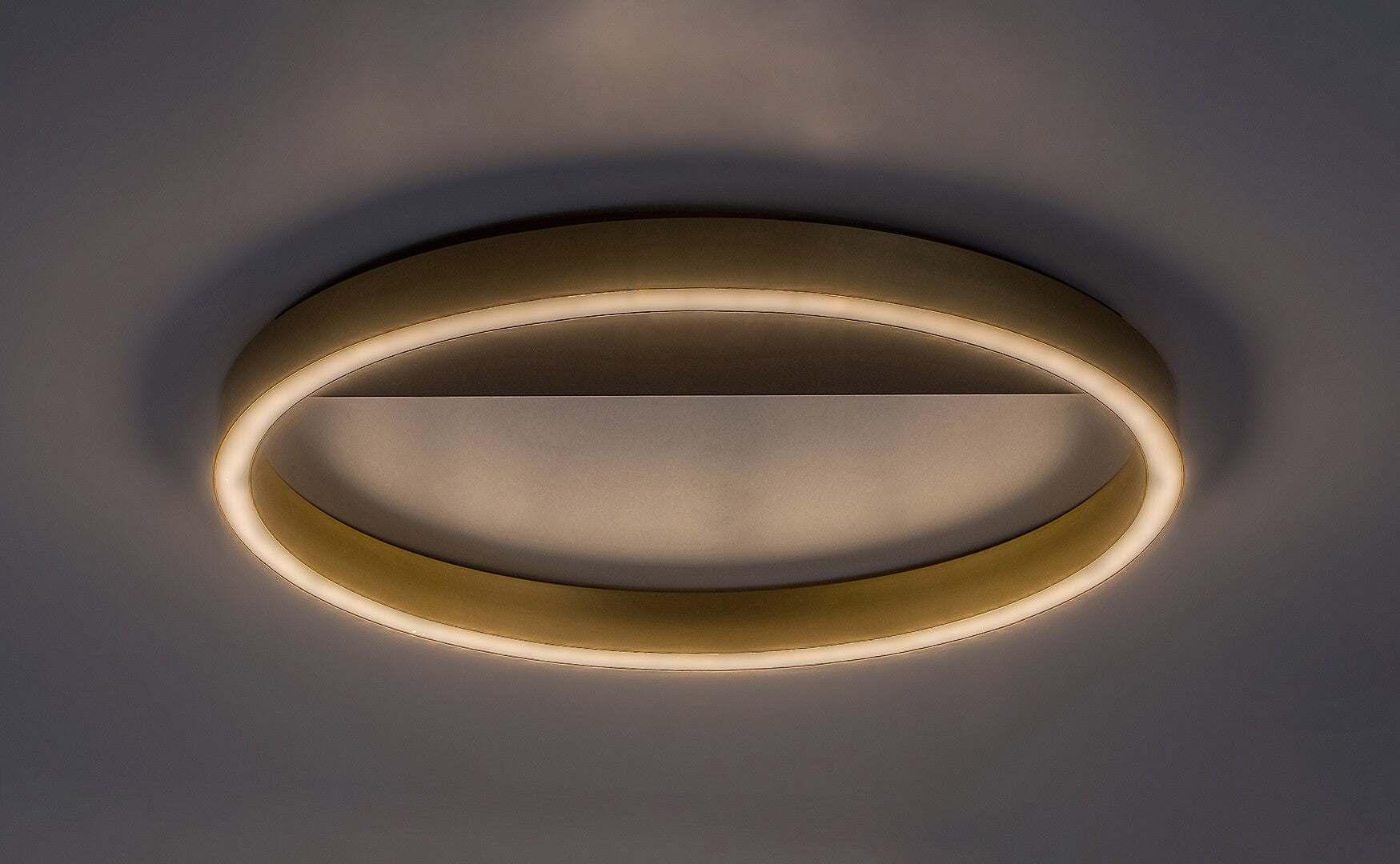 THRIC | LED ceiling light Ø40 cm – black and gold, 20W