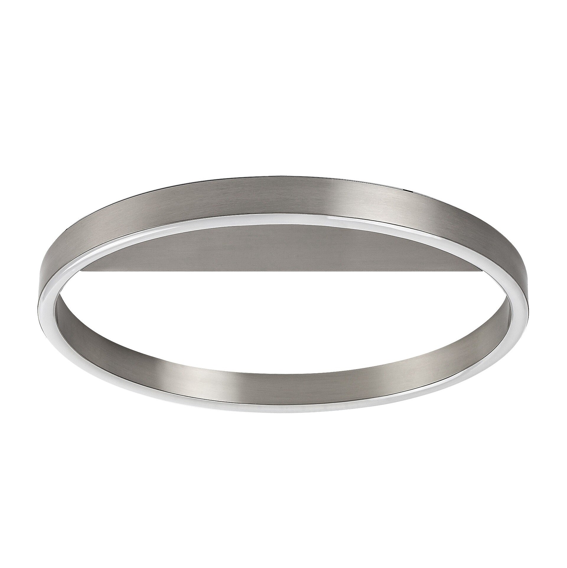 THRAC | LED ceiling light Ø40 cm – silver, 20W, modern style
