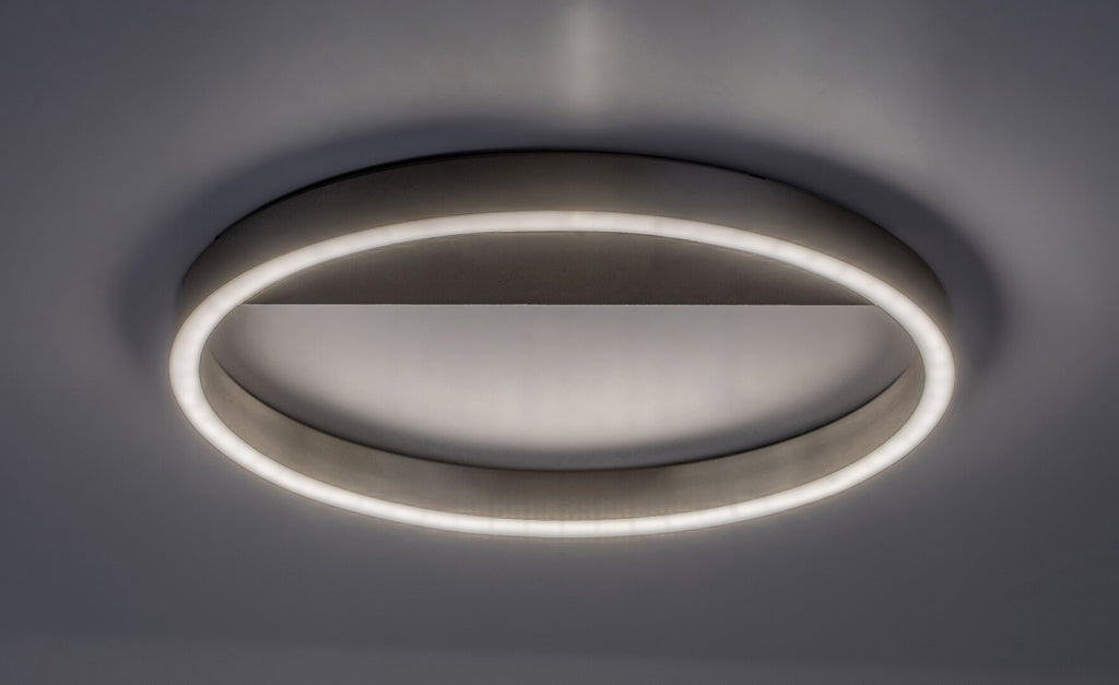 THRAC | LED ceiling light Ø40 cm – silver, 20W, modern style