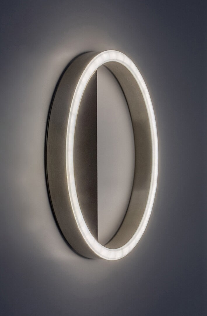 THRAC | LED wall light Ø25 cm – silver, 15W, modern design