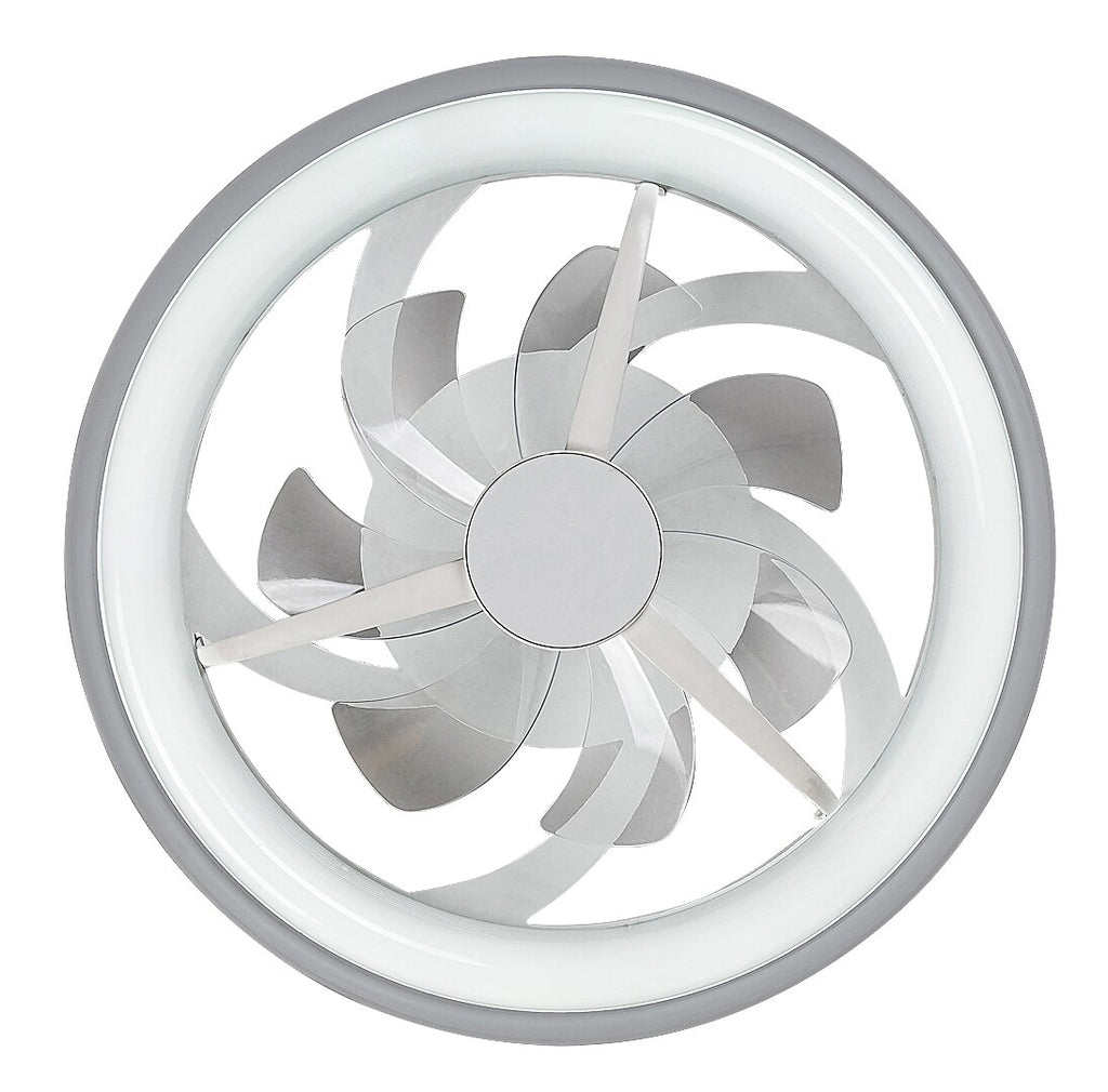Smart ceiling lamp with fan Fanricius RABALUX – LED 40W, Wi-Fi, silver