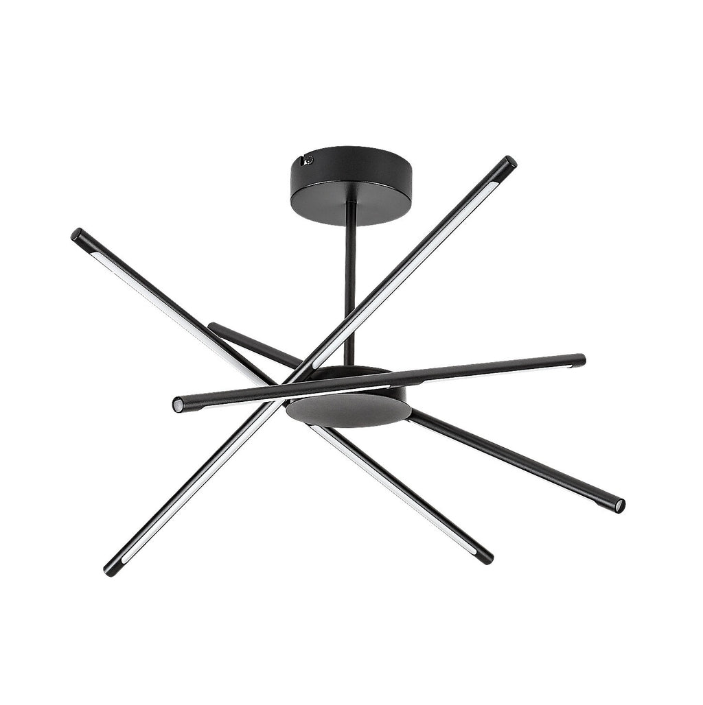 Henli 2 – Hanging LED lamp 40W, black, round shape | RABALUX