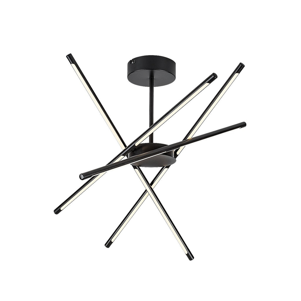 Henli 2 – Hanging LED lamp 40W, black, round shape | RABALUX