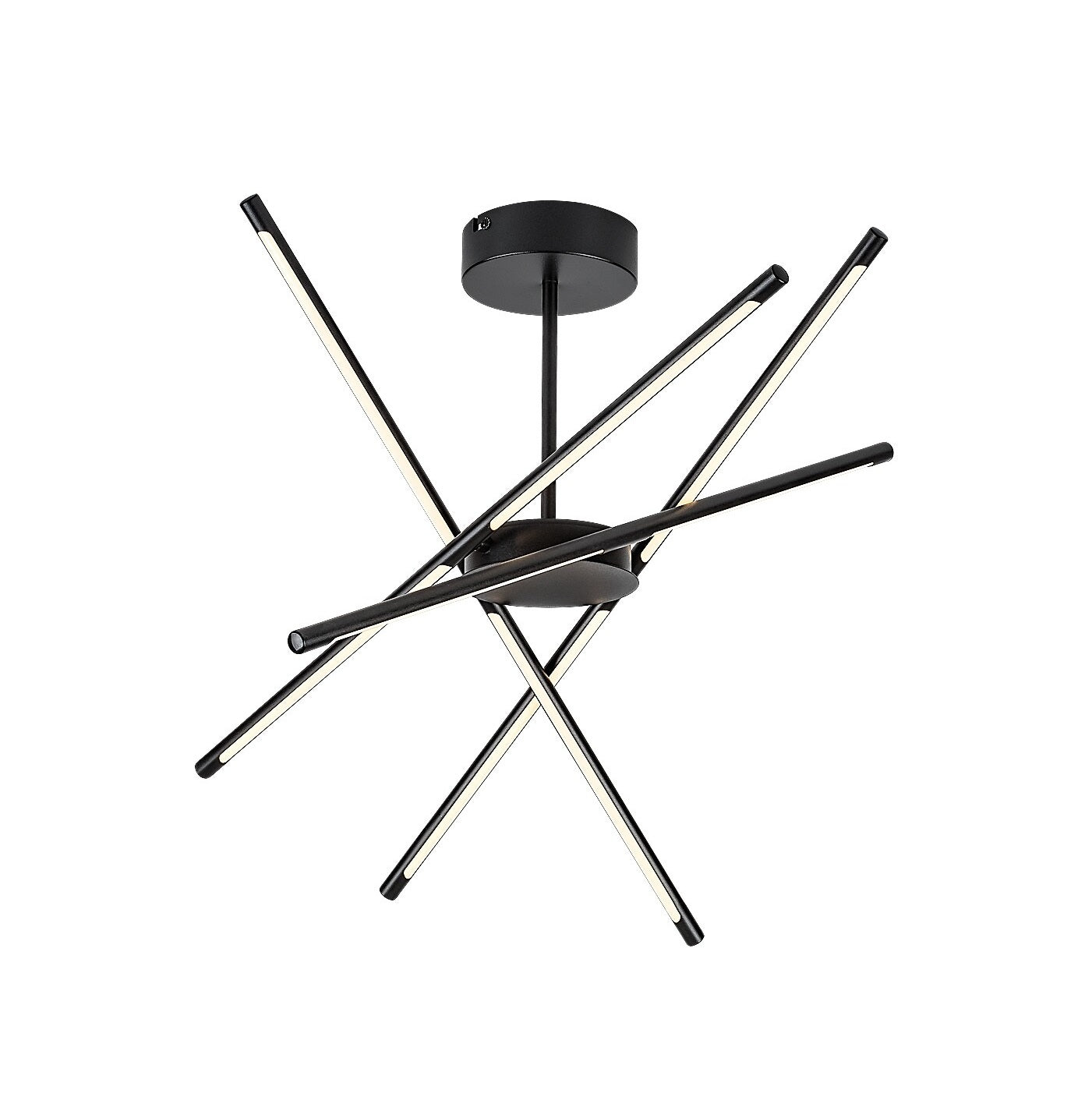 Henli 2 – Hanging LED lamp 40W, black, round shape | RABALUX
