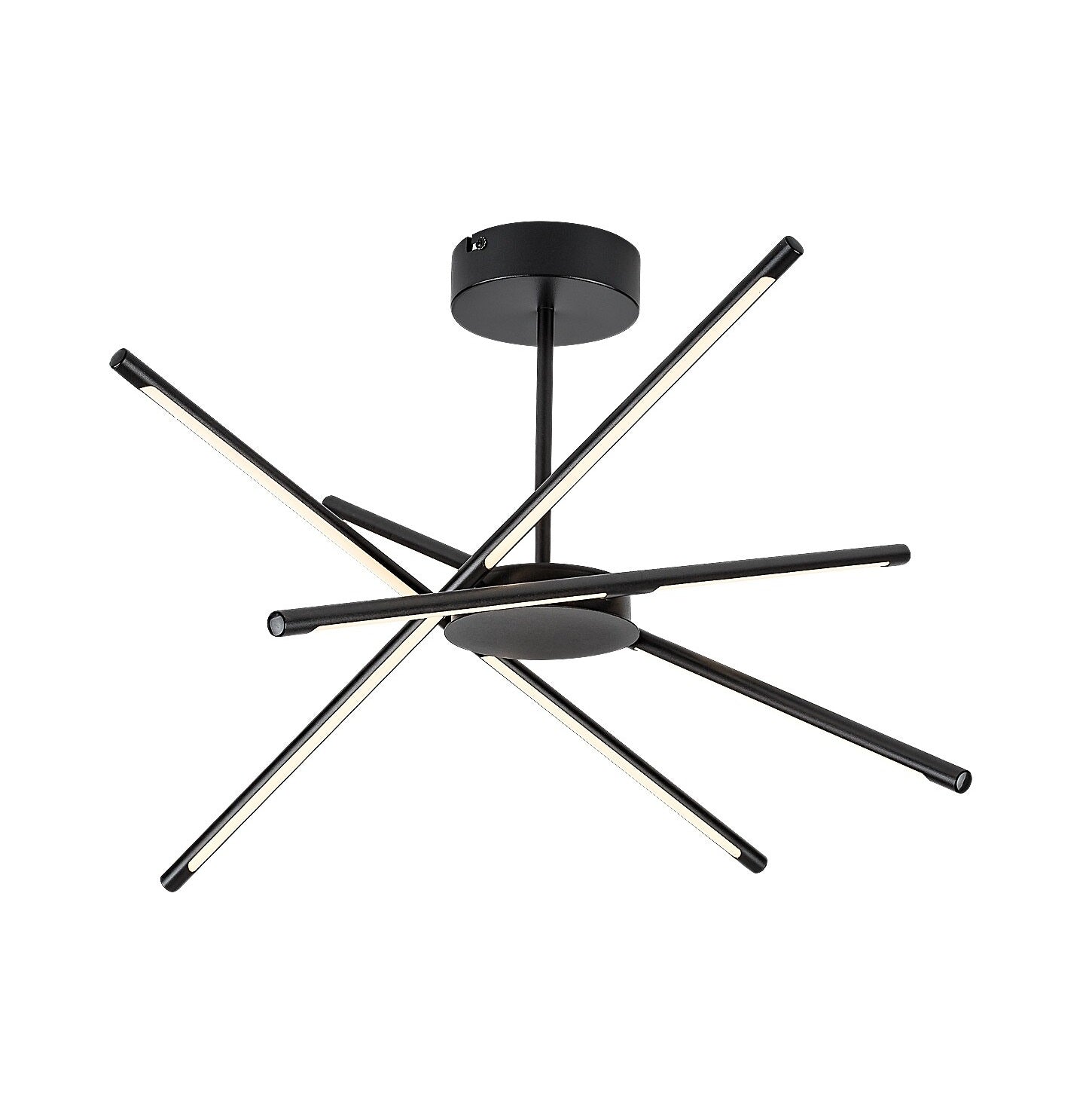 Henli 2 – Hanging LED lamp 40W, black, round shape | RABALUX