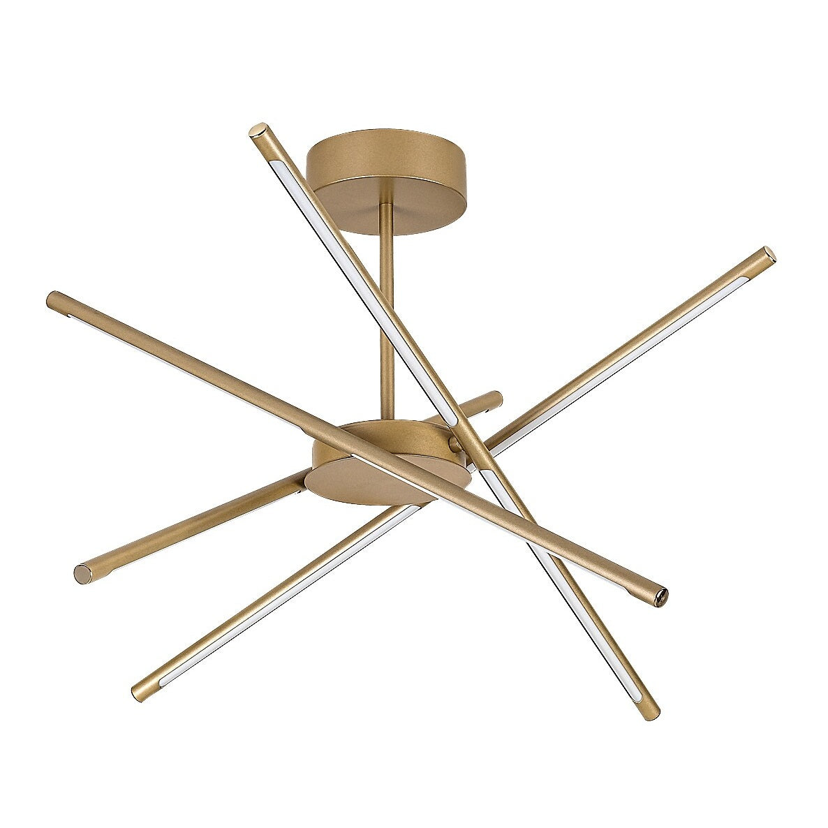 Henli 2 – Golden LED ceiling light 40W, Ø66 cm | RABALUX