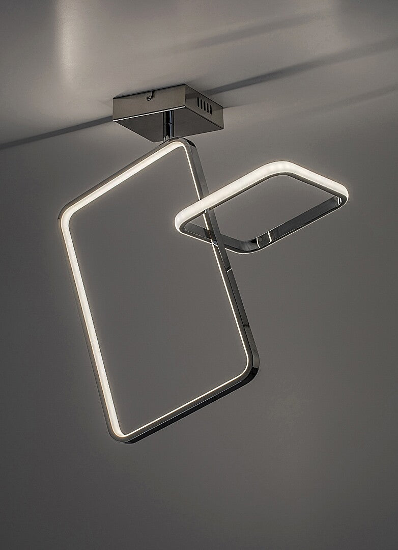 Malwen – LED ceiling lamp 36W, chrome, natural light | RABALUX