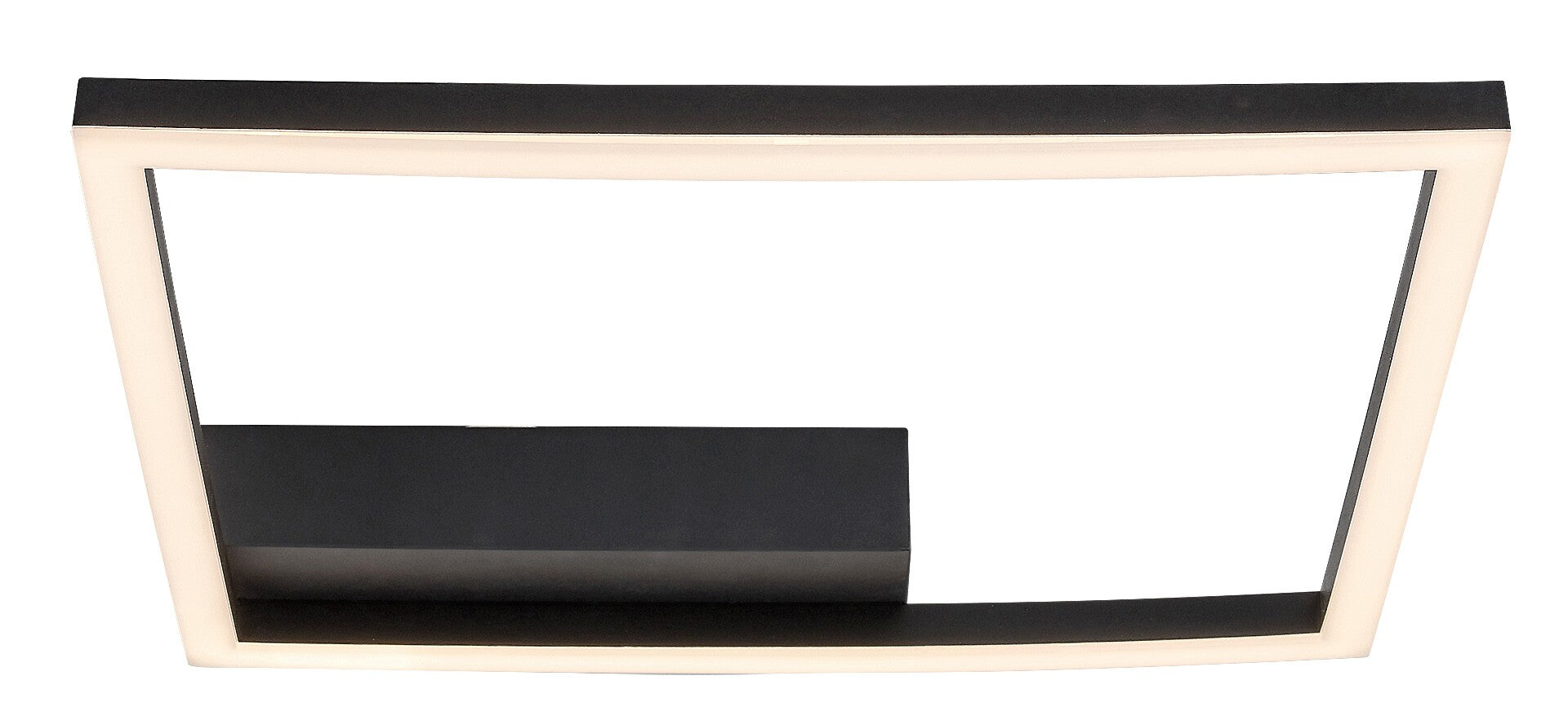 LED ceiling lamp Heleth RABALUX – 24W, square, black housing, warm light