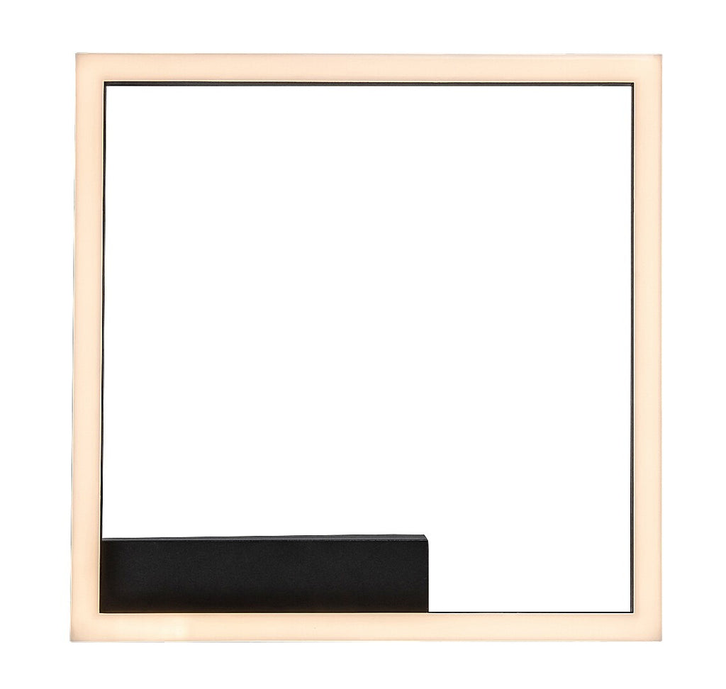 LED ceiling lamp Heleth RABALUX – 24W, square, black housing, warm light