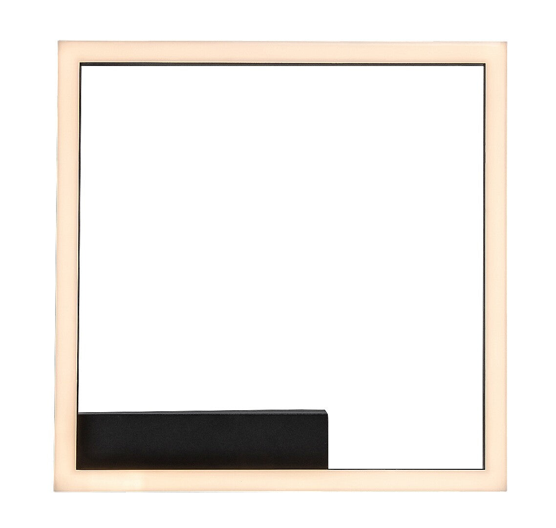 LED ceiling lamp Heleth RABALUX – 24W, square, black housing, warm light