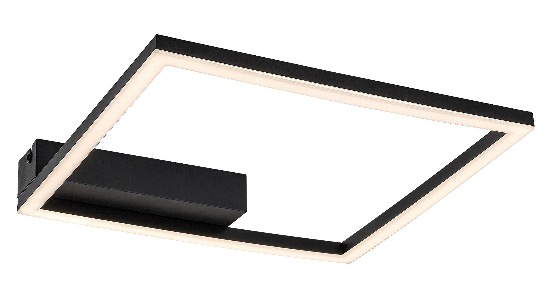 LED ceiling lamp Heleth RABALUX – 24W, square, black housing, warm light