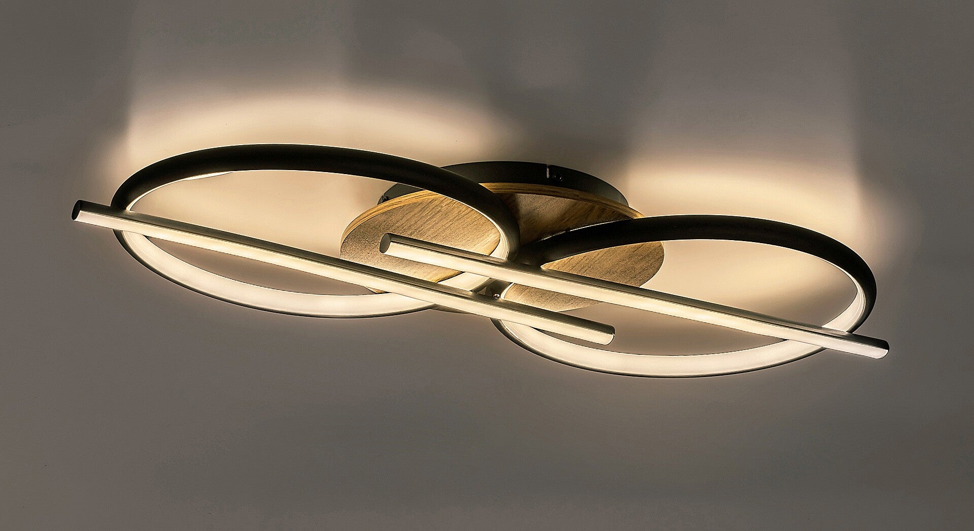 Modern LED ceiling lamp Arash RABALUX – 40W, 3 lights, wood and metal