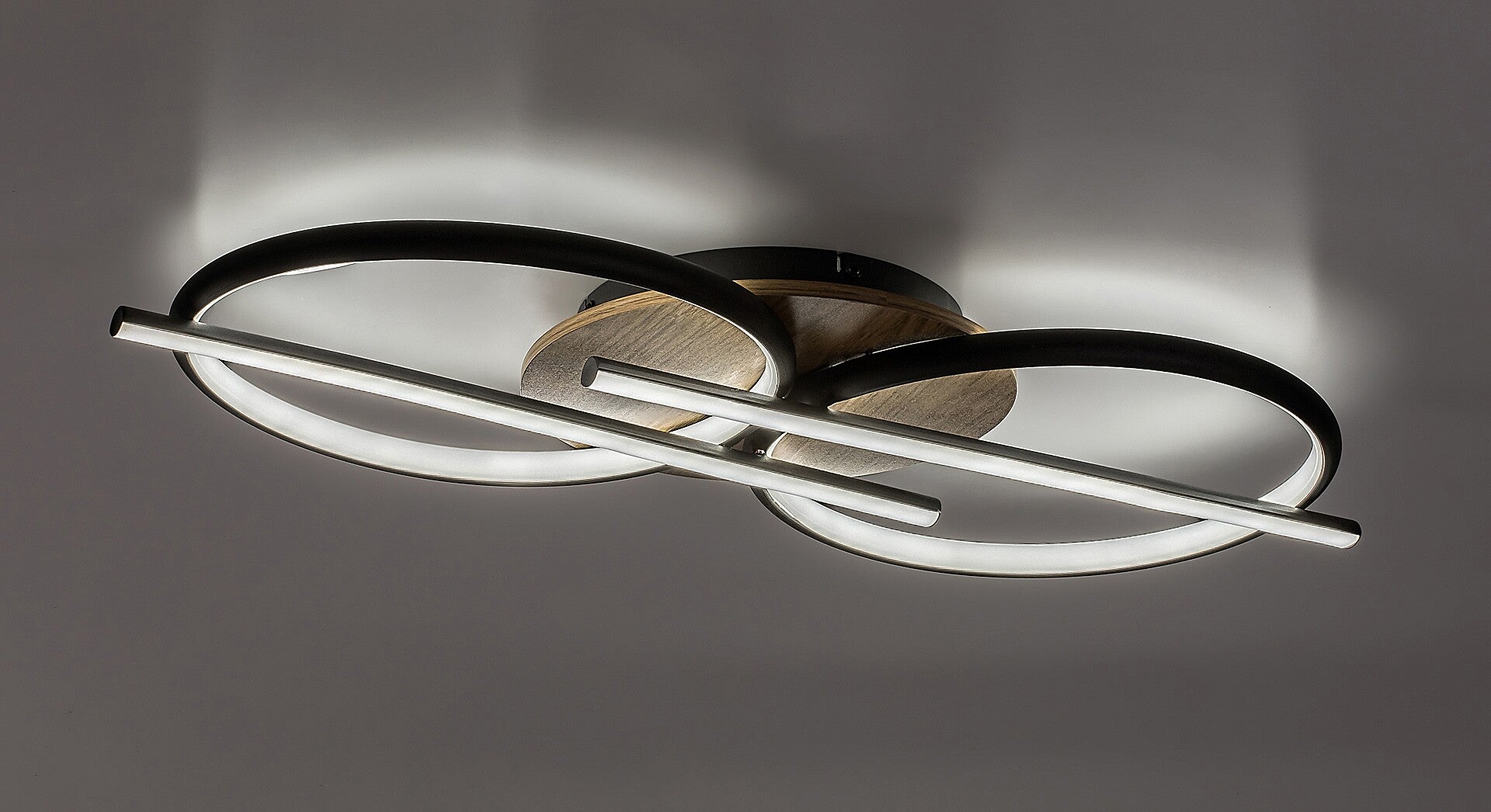Modern LED ceiling lamp Arash RABALUX – 40W, 3 lights, wood and metal