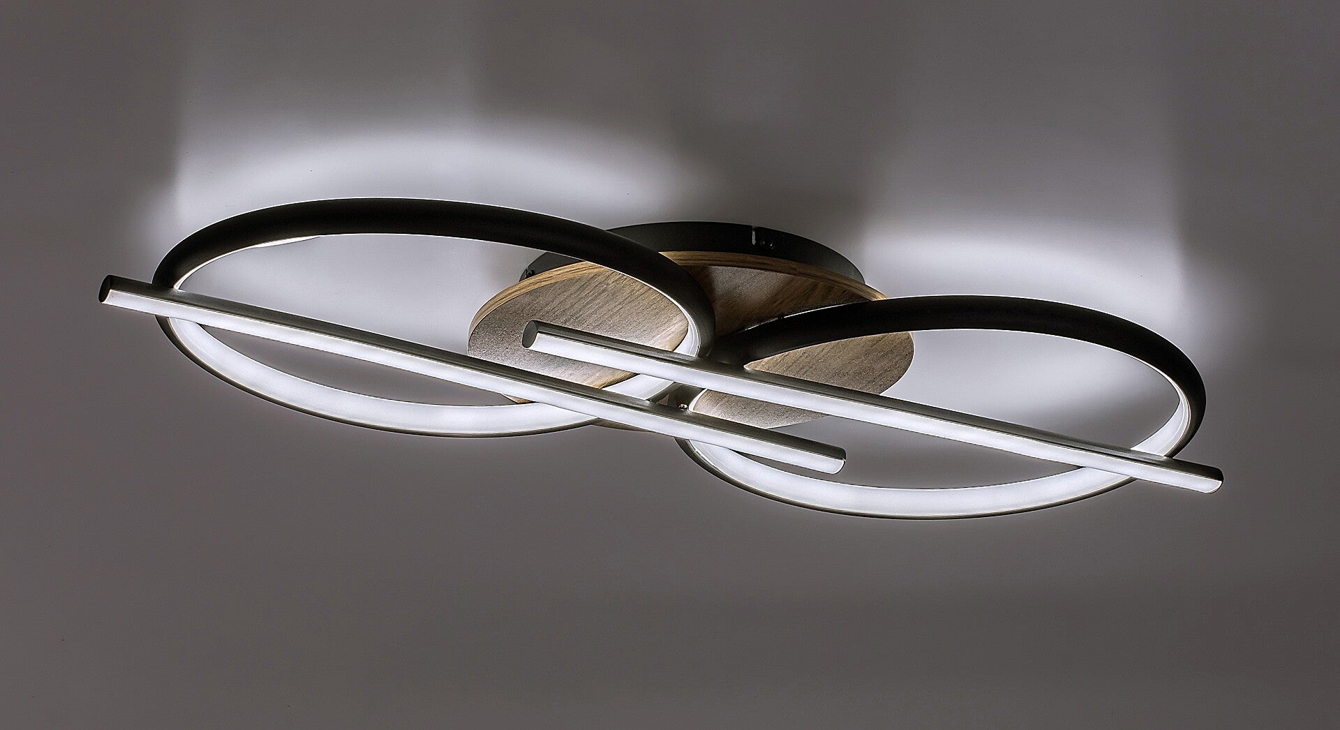 Modern LED ceiling lamp Arash RABALUX – 40W, 3 lights, wood and metal