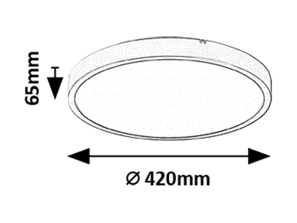 LED ceiling lamp Alenzo RABALUX – IP44, with three light colors and modern design