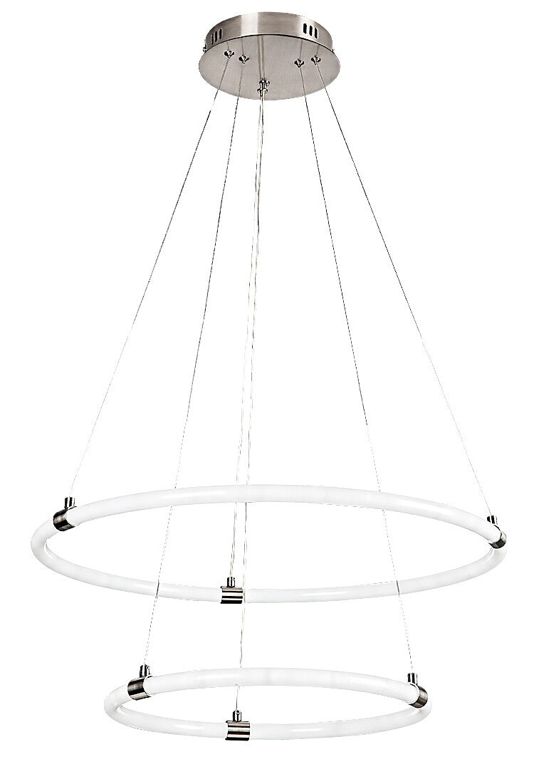 Полилей Irelia RABALUX – LED 55W, димируем с дистанционно, Ø60 см, атенюиран хром