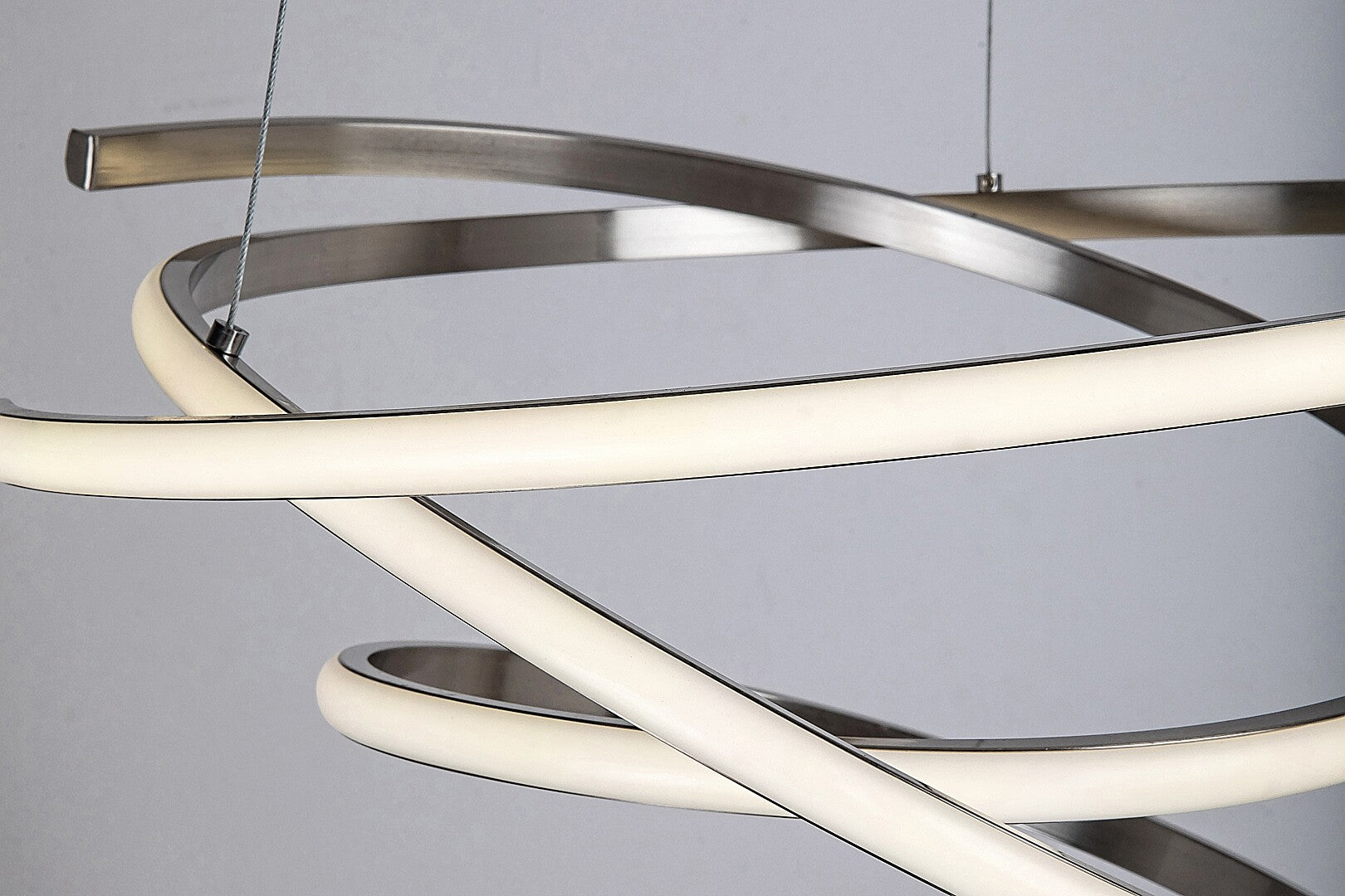 Esilda RABALUX LED pendant lamp – elegant light in attenuated chrome
