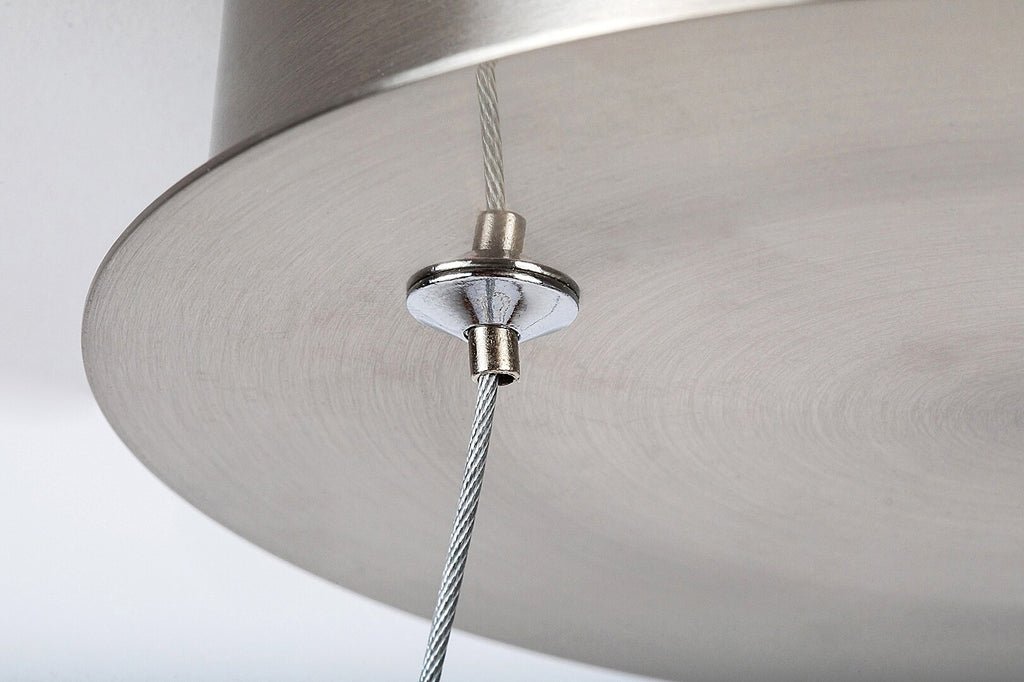 Esilda RABALUX LED pendant lamp – elegant light in attenuated chrome