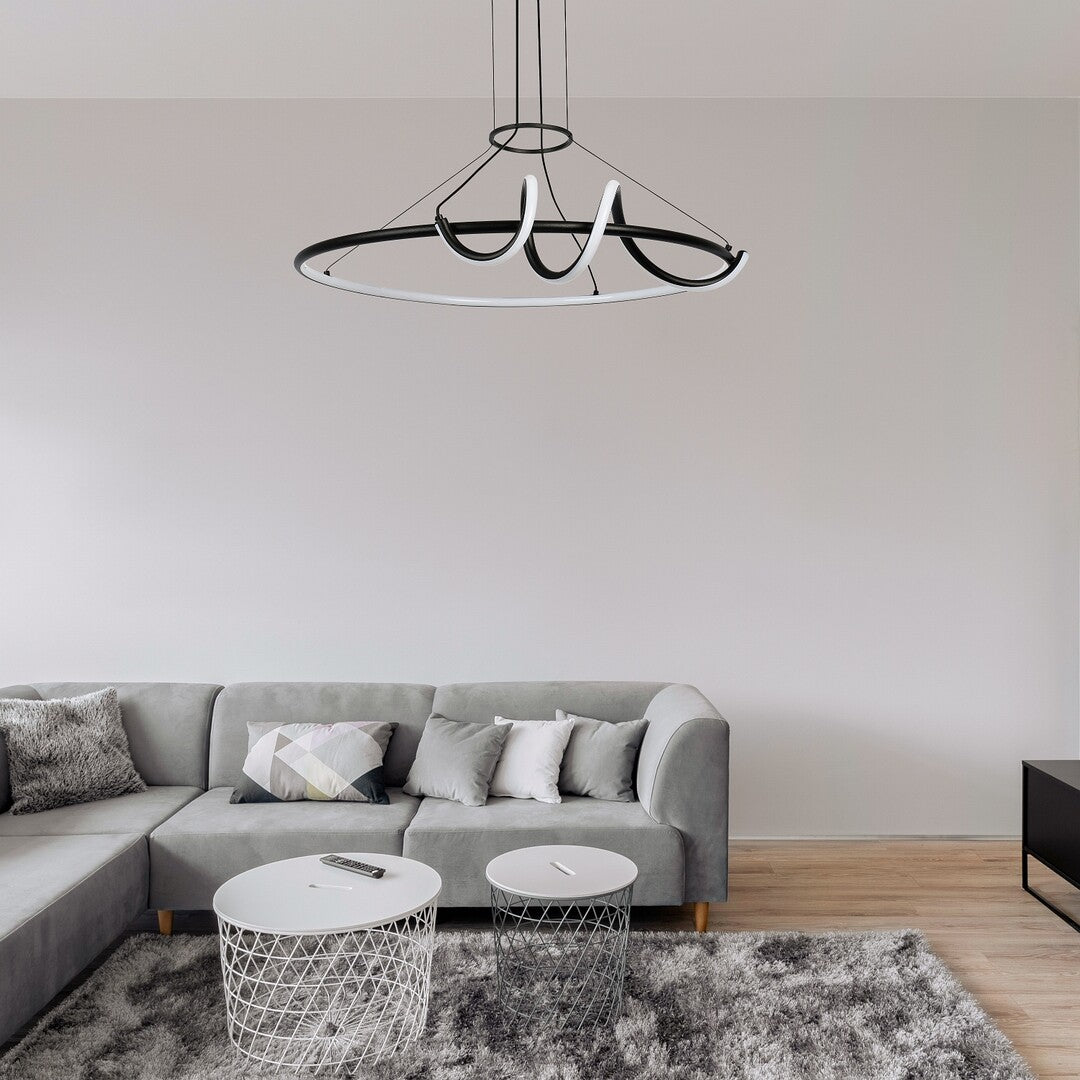 Menazi – hanging LED lamp with remote control, adjustable light and modern design | RABALUX