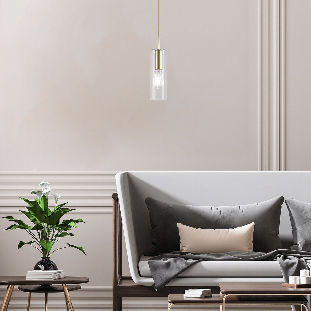Esta RABALUX hanging lamp – modern with transparent lampshade, different colors