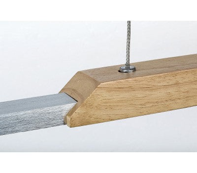 LED пендел TAMUR 72084 – цвят бук и алуминий, модерен дизайн с дървен акцент