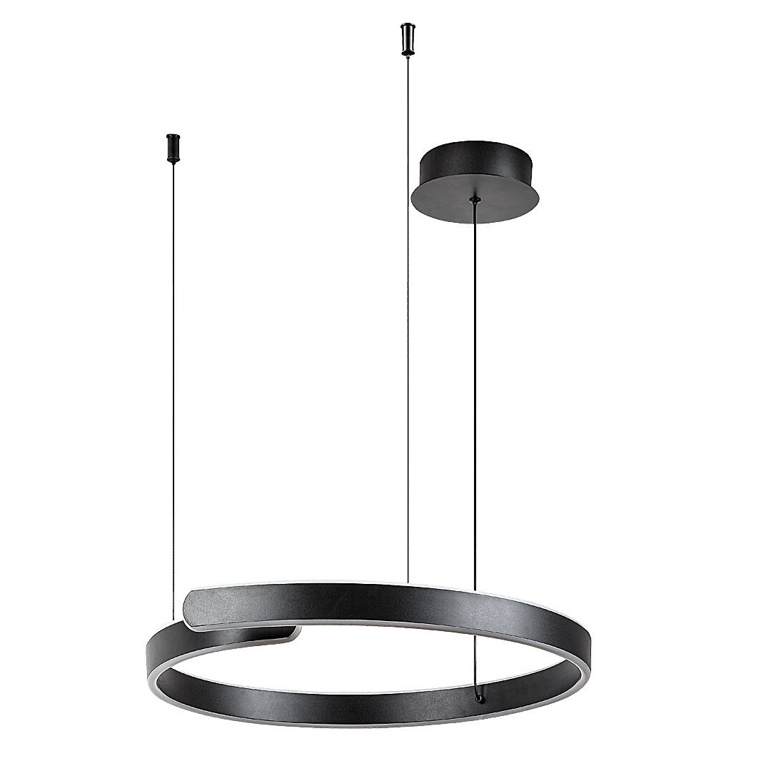 Silnora – LED pendant lamp with changing light, Ø57 cm, black | RABALUX