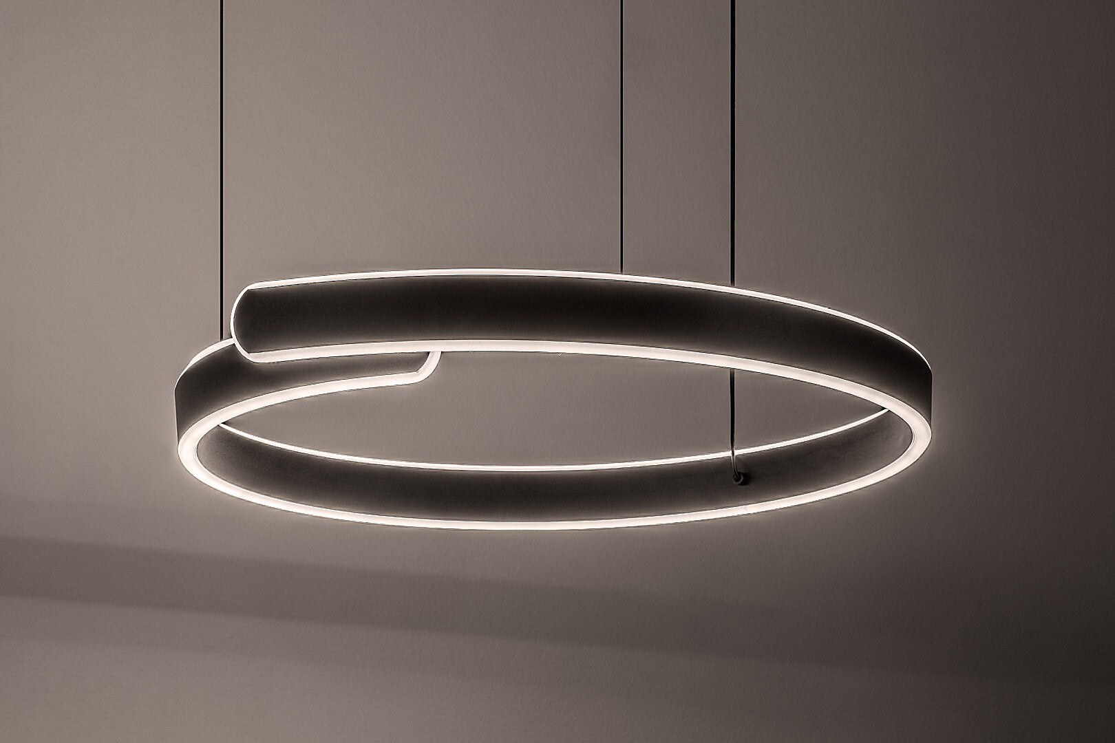 Silnora – LED pendant lamp with changing light, Ø57 cm, black | RABALUX