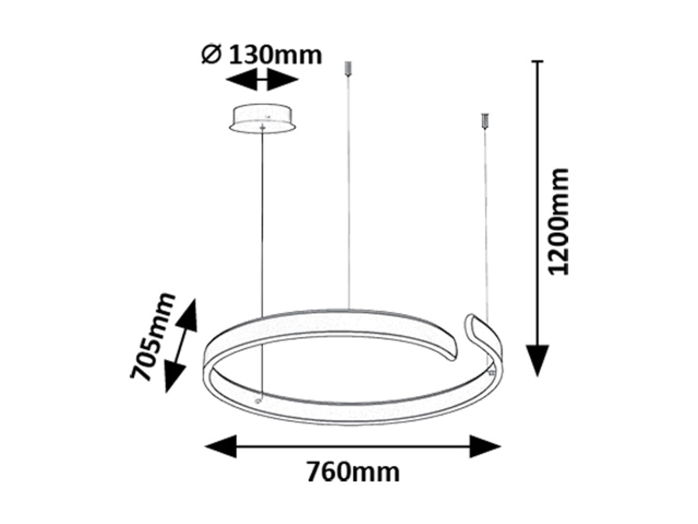 Silnora – modern hanging LED lamp with adjustable color temperature | RABALUX