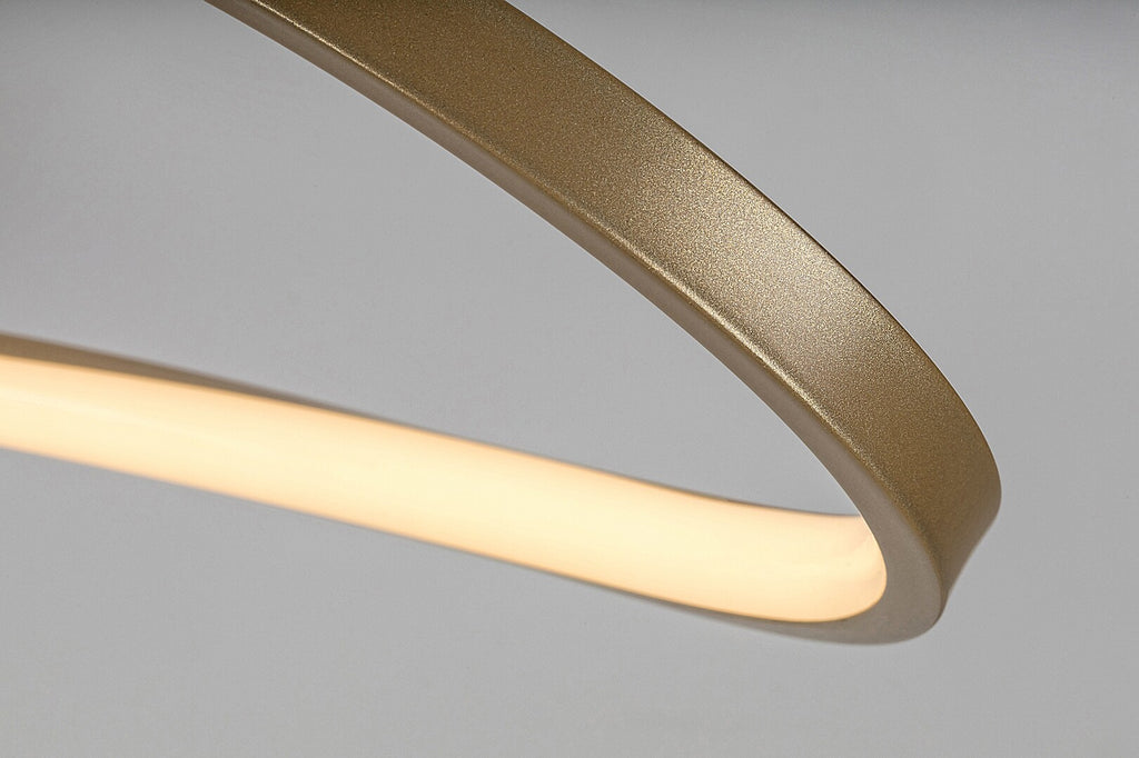 CASTIEL | Gold LED ceiling light – 30W, 3000K, modern design