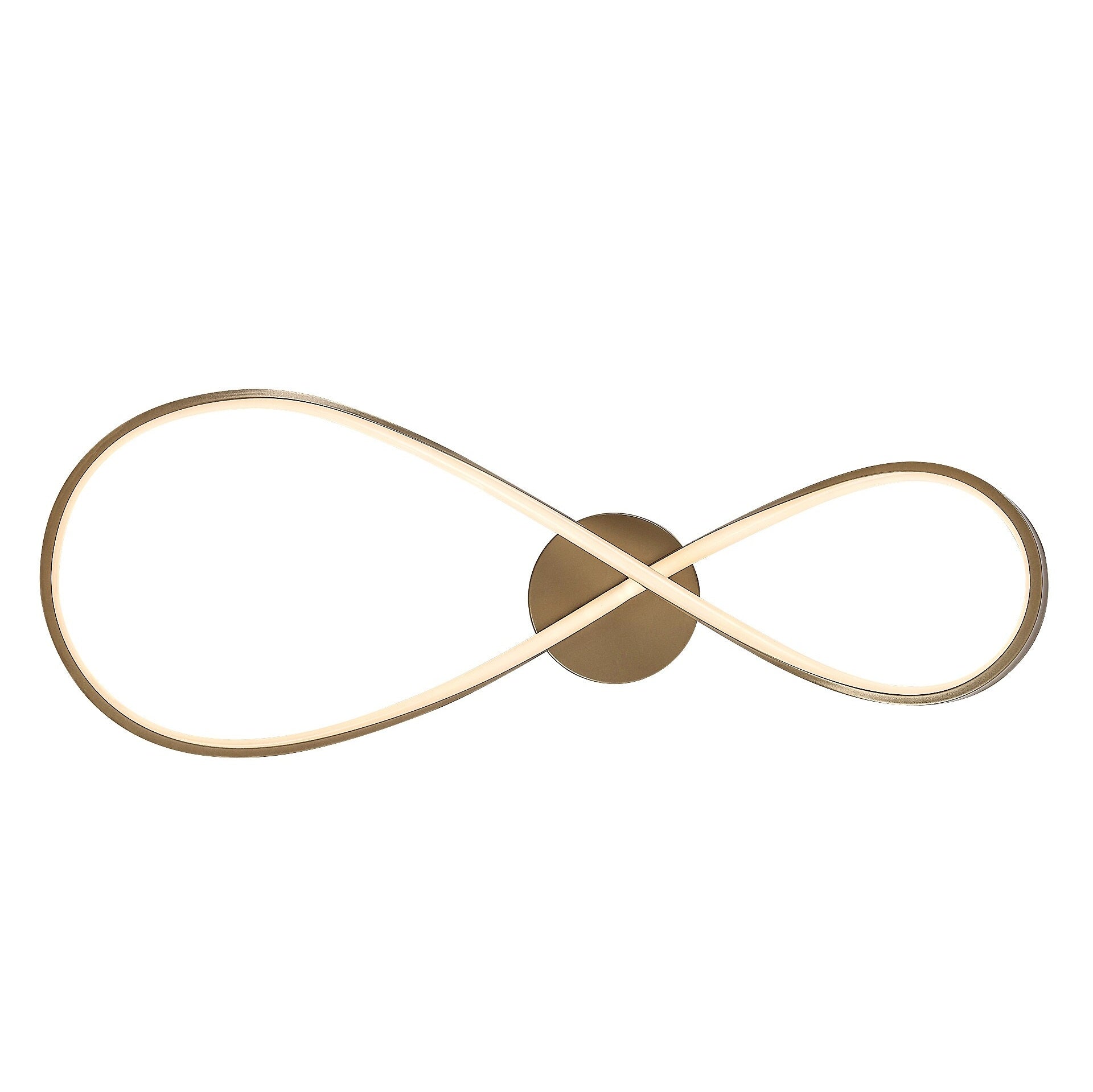 CASTIEL | Gold LED ceiling light – 30W, 3000K, modern design